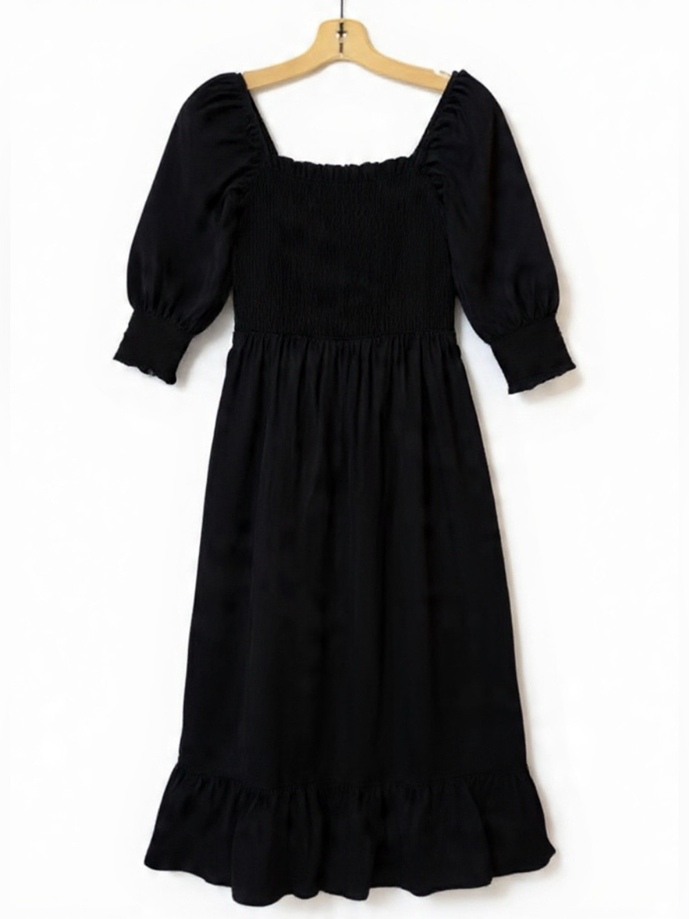 Sim & Sam Cotton Smocked Midi Dress